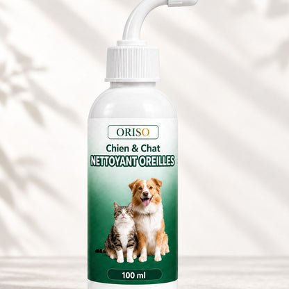 Flacon ORISO nettoyant oreilles chien et chat 100 ml